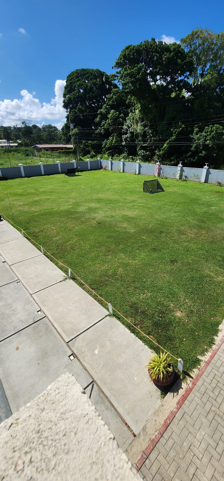 Children's football field and lawn at Olympic Villas